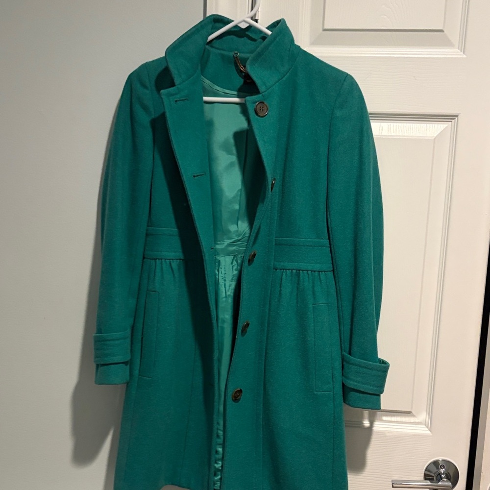 JCrew Teal Green Peacoat size 0